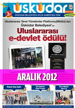 skdar Belediyesi Aylk Haber Blteni - Aralk 2012